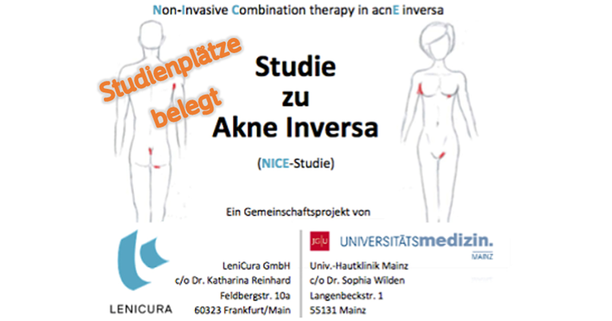 NICE-Studie zu Akne Inversa
