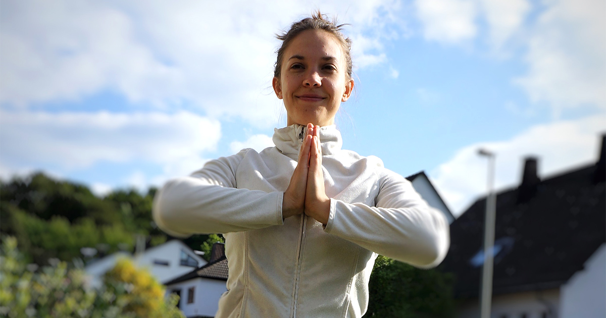 Qi Gong Übung „schwimmender Drache“