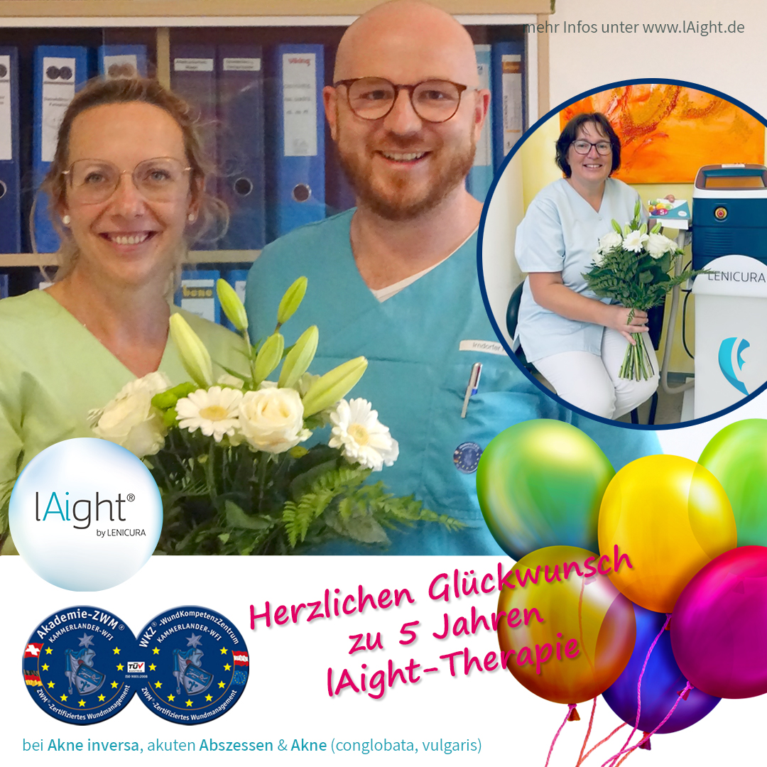 Das WundKompetenzZentrum in Linz feiert 5-jähriges lAight®-Jubiläum