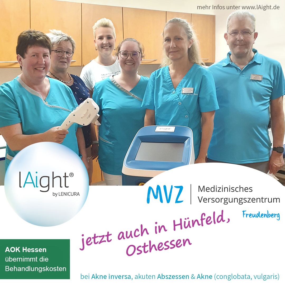 MVZ Freudenberg in Hünfeld startet mit der lAight®-Therapie für Akne inversa