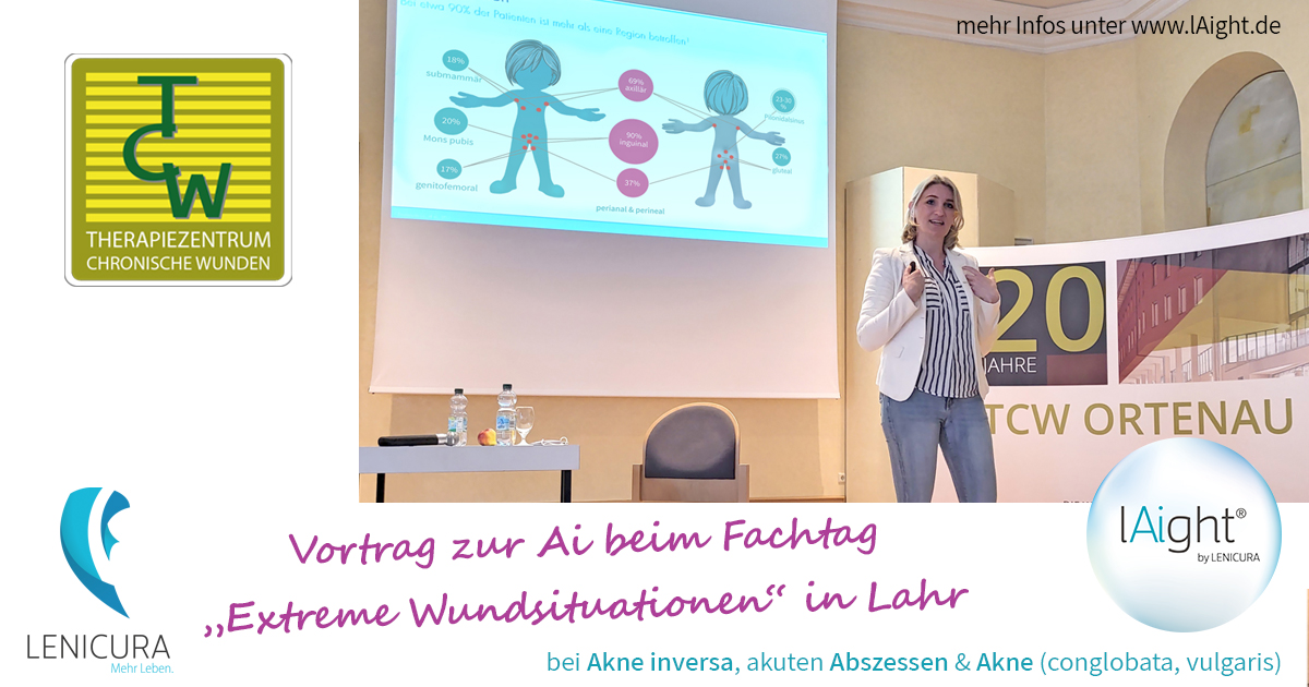 Dr. Katharina Hennig beim Fachtag für Extreme Wundsituationen der Akademie für Gesundheitsberufe und Wundmanagement in Lahr