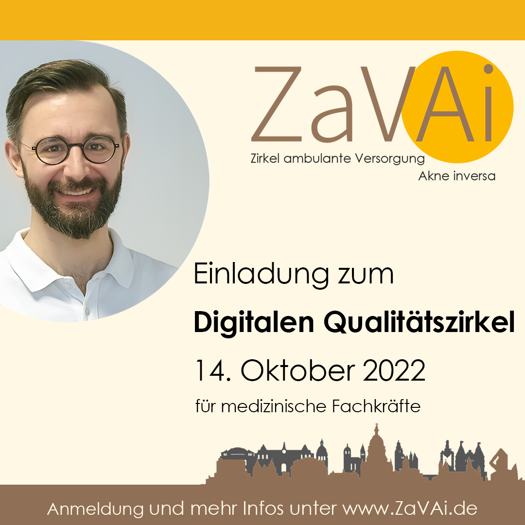 ZaVAi – Digitaler Qualitätszirkel zur Akne inversa am 14.10.2022