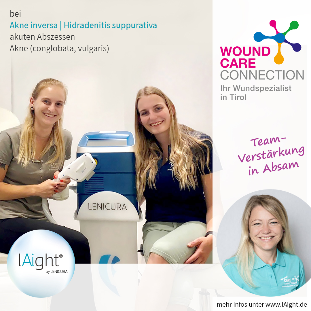 Neue lAight®-Anwenderin in der Wound Care Connection Tirol