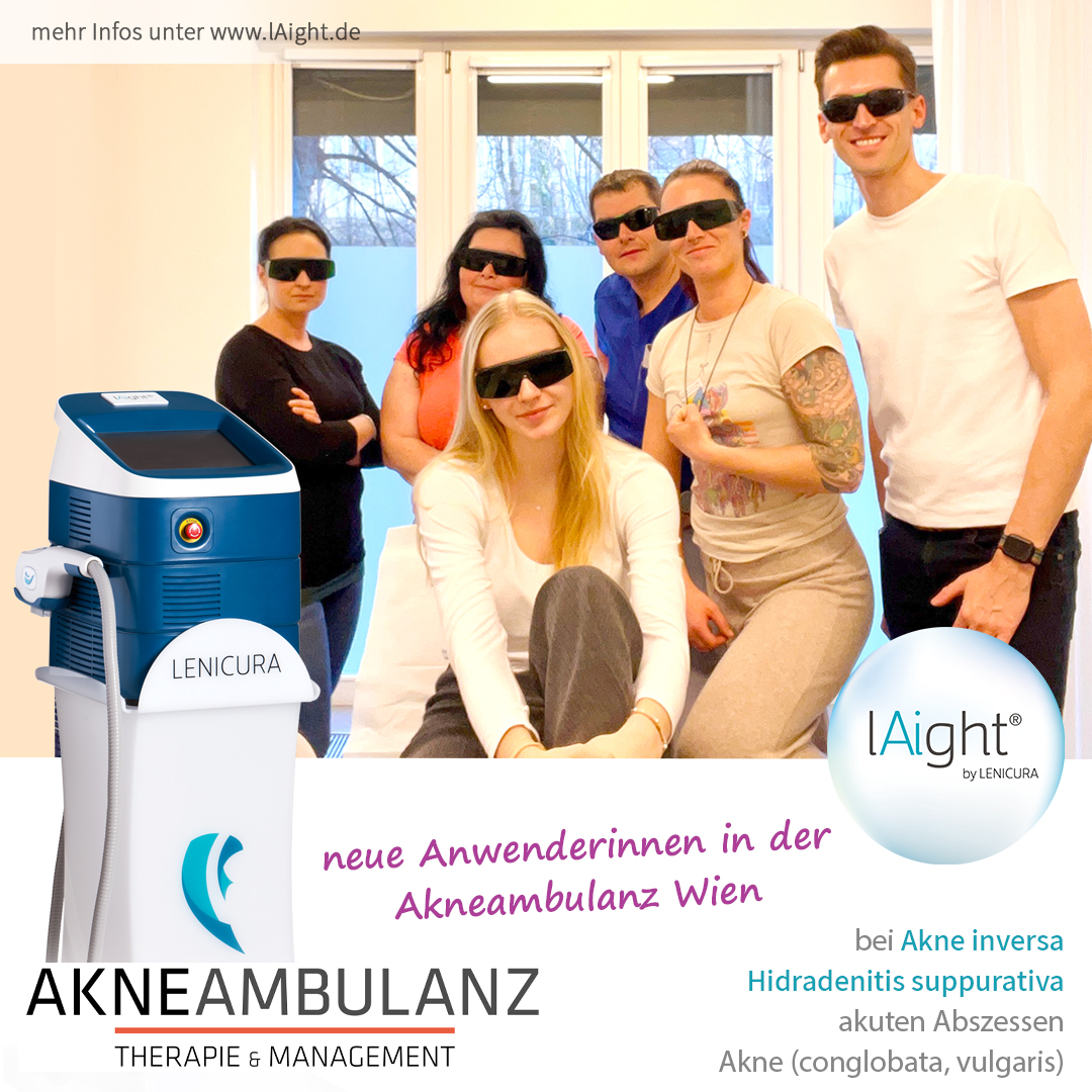 Neue lAight®-Anwender:innen in der Akneambulanz in Wien, Korneuburg und Baden